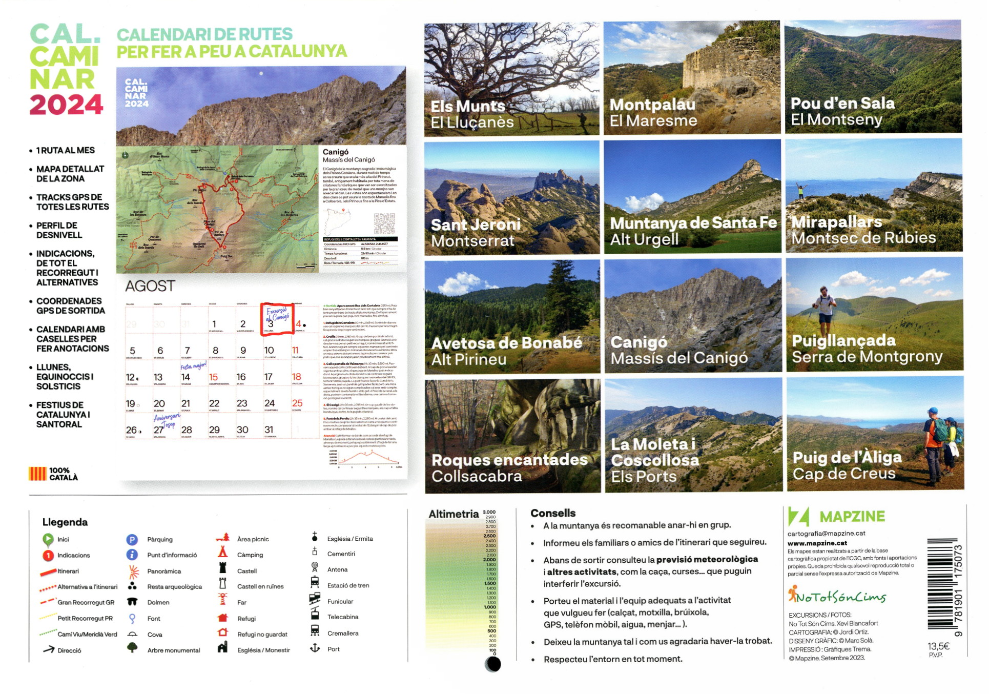 Cal Caminar 2024 : Calendari de rutes per fer a peu per Catalunya - Miniatura 2